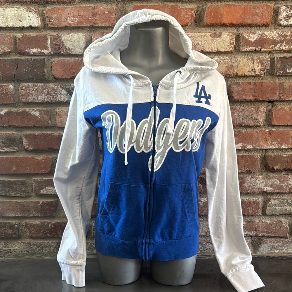Blue and White Dodgers Hoodie
